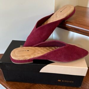 Suede Red Flats size 7 , by Birdies  The Swan, brand new